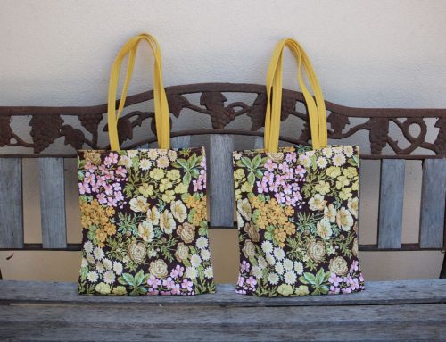 How to make a tote bag or reusable grocery bag with shoulder straps