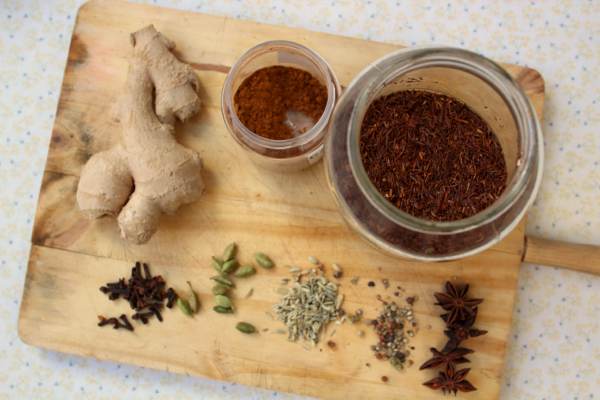 Healthy and warming homemade spiced chai.