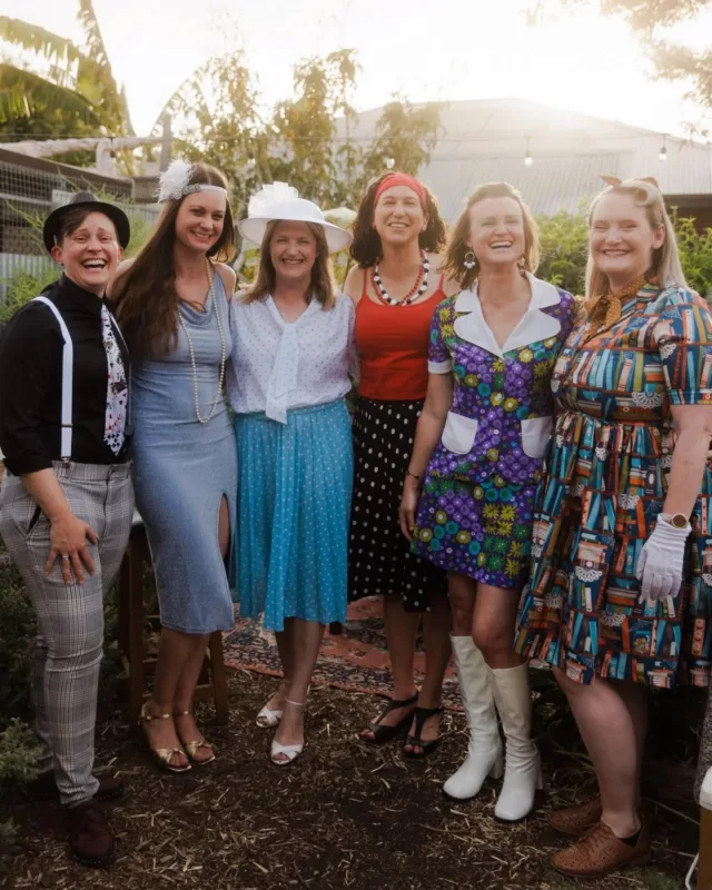 And just like that, I'm 40. 🎉

So I threw a little vintage-themed garden party to celebrate.

And now I have these gorgeous photos by the uber-talented @brihammond, a forever-memory of the day my garden and my best mates donned their finery to help celebrate a major life milestone.

When I dreamed up the design for my little urban backyard, events like this were a key consideration.

I wanted a garden that was productive and pretty and fed me year-round. But also one that could be multi-functional, with cosy spaces for groups of friends to lounge and mingle during parties.

Stacking functions, as we call it in permaculture.

I can't quite describe the feeling of quiet joy at seeing it all come to life and getting to share it with such a treasured bunch of people.

As I mentioned in my speech on the night — they say you're the average of the folks you spend the most time with. That your friends and close relationships greatly influence and shape who you are.

Looking around that night at this crew of kind, wise and creative peeps who mean so very much to me — and who are doing so much good in the world — I can see how incredibly lucky I am. Here's hoping even just a tenth of their combined brilliance has rubbed off on me. 🤞

Big love to everyone who helped make this party such a great one to remember.

I can't wait to see what we all get up to over the next 40. ❤️